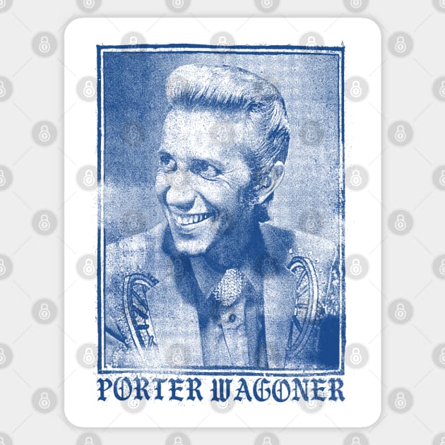 Porter Wagoner /// Old School Aesthetic Style Fan Design Sticker by DankFutura